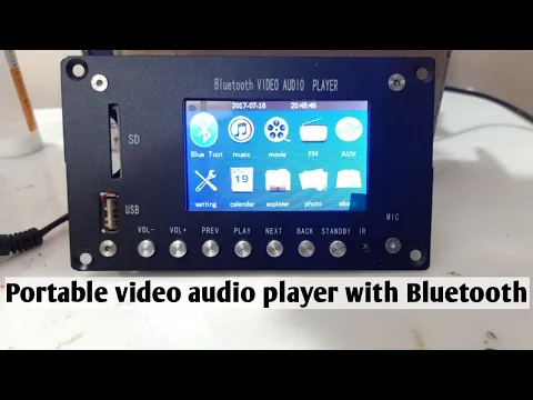 Download MP3 Portable video audio player with Bluetooth