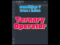Download Lagu ✅ JavaScript Ternary Operator in Action!  #javascript #coding #ternaryoperator