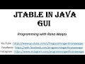 JAVA How to use JTable in GUI Programming with Rana Waqas
