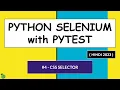 Selenium Python Hindi Tutorial - CSS Selectors in Selenium Webdriver