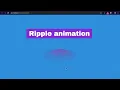 Ripple Animation Using HTML CSS Only in 5 minutes HTML and CSS TUTORIAL