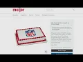Get an NFL customized cake from Meijer for your next tailgate party
