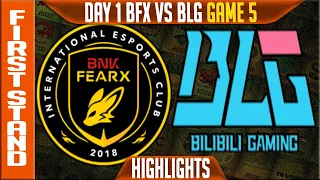 BFX vs BLG Highlights Game 5 First Stand 2026 International Tournament Day 1 BNK FearX vs Bilibi