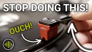 how to use a turntable record player avoid damage