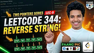 Lec-9 Leetcode 344 Reverse String Two Pointer DSA Pattern series