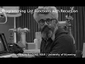 Lecture 6 Programming List Functions with Recursion