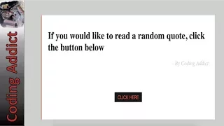 Basic Random Quotes Project with Vanilla Javascript