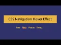 CSS Navigation Hover Effect csPoint