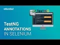 TestNG Annotations in Selenium Selenium Tutorial For Beginners Selenium Training Edureka