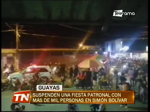 Suspenden una fiesta patronal con más de mil personas en Simón Bolívar