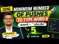 3016 Minimum Number of Pushes to Type Word II Java Solution LeetCode 3016 Hindi