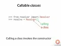 Python Classes are callable