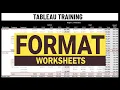 Tableau Tutorial - Format Worksheets in Tableau