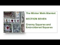 Lagu THE WINTER WALK BLANKET SECTION SEVEN - The Embroidered Square