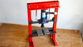 How To Make Hydraulic Press Machine DIY Mini Hydraulic Press Without Welding 