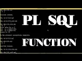 FUNCTIONS IN PL SQL WITH EXAMPLES User Defined Exceptions in Function Examples in