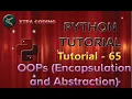 Python Tutorial 65 OOPs in Python Encapsulation and Abstraction