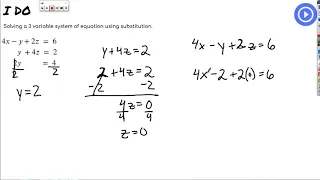 3 variable substitution