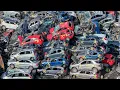 Epic Scrap Car Mountain in Preston s Biggest Recycling Yard Massive Shredder Heavy Machinery