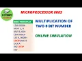 LEC 10 8085 Program for Multiplication using repetitive Addition Online Simulation