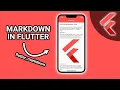 Flutter Tutorial - Display Markdown In Your App flutter