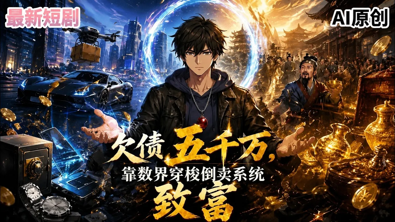 欠债五千万,靠数界穿梭倒卖系统致富