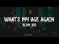 WHAT'S MY AGE AGAIN - BLINK 182 (LYRICS) 🎵