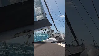 Wild ride against massive tide #shorts