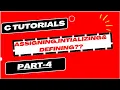 C TUTORIALS FOR COMPLETE BEGINNERS PART-4 ASSIGNMENT INITIALIZING A VARIABLE C LANGUAGE