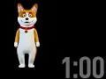 1 Minute Countdown Timer with Music Dog Dancing Timer