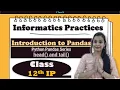 Class - Informatics Practices Python Pandas Series