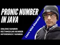 Pronic number in java Java programming
