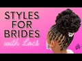 Here s a style for Brides with Locs