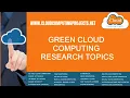 Green Cloud Computing Research Topics Green Cloud Computing P Research Topics