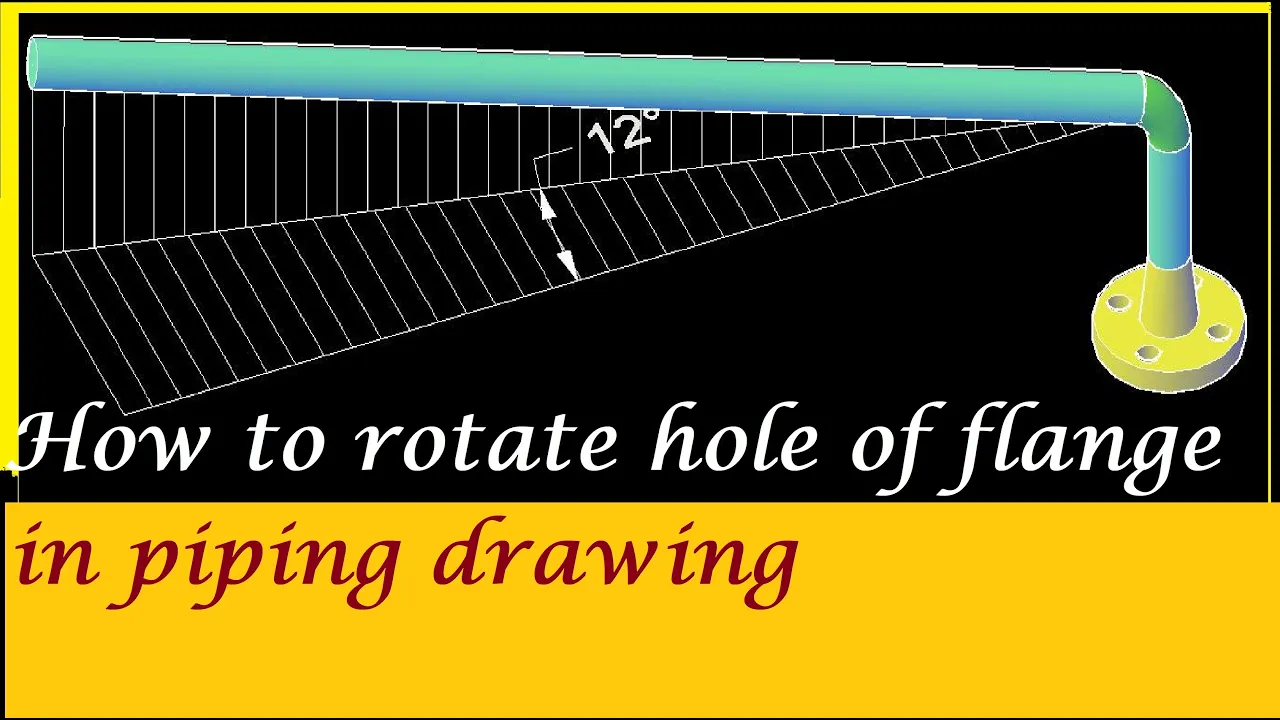 फ्लैंज होल को कैसे रोटेट किया जाता है,  Method for rotating flange in piping