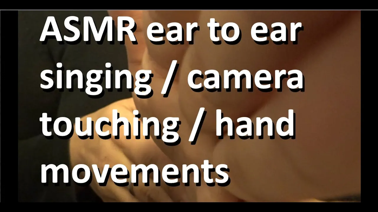 ASMR ear to ear Oasis special with visual trigger: hand movement and cam touching