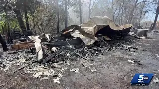 Oklahoma City residents recovering after wildfire destroys property