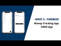 Ionic 5 - Firebase CRUD App Money Tracking App Ionic