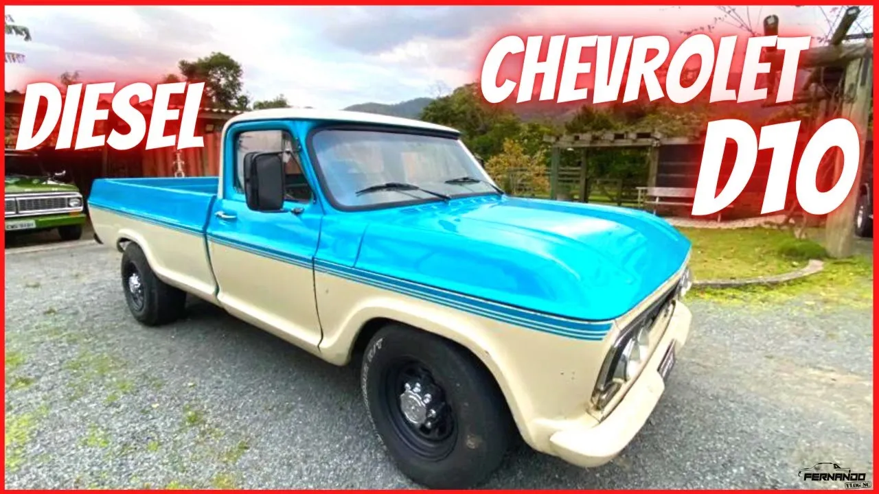 CHEVROLET D10 DIESEL, FRENTE DE VERANEIO "SUSPENSÃO DE SILVERADO, CAMBIO DE F250" #chevrolet #chevy