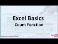 Excel Basics How to count the number of values in rows and columns using the COUNT function