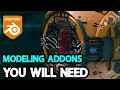 Blender Addons for Hard Surface Modeling
