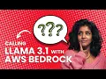 How to call Llama 3 1 through AWS Bedrock using Python