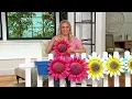 Ultimate Innovations Outdoor Metal Flower Wall Decor on QVC