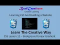 CSS Lesson 12 Background Linear Gradient
