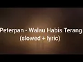 Download Lagu Peterpan - Walau habis terang (slowed + lyric)