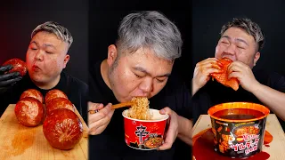 Best of Suzaki_cook Spicy food challenge ASMR [chewing sounds short video compilation]