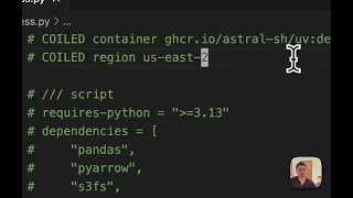 Run Python scripts on the cloud with uv and Coiled