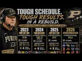 Purdue Football Brutal Schedules-Tougher Rebuild