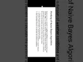 Machine learning Tutorial 14 Naive Bayes Classifier Algorithm Theoretical Explanation