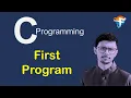 3 First Program in C Hello World C Programming Cyber School